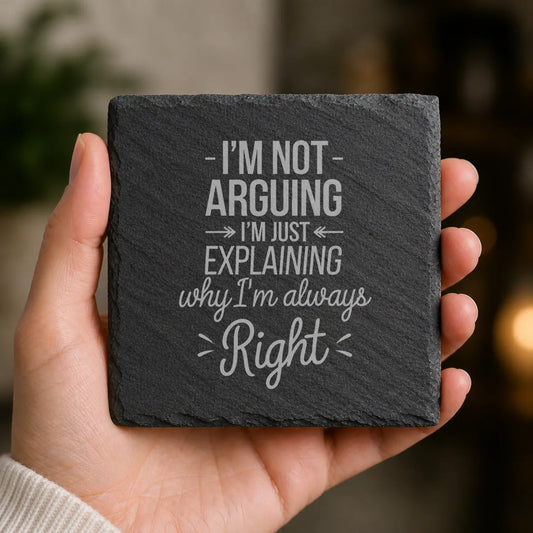 Slate Coaster Engraved 152 image 0