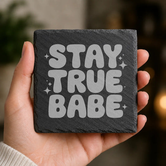 Slate Coaster Engraved 49 image 0