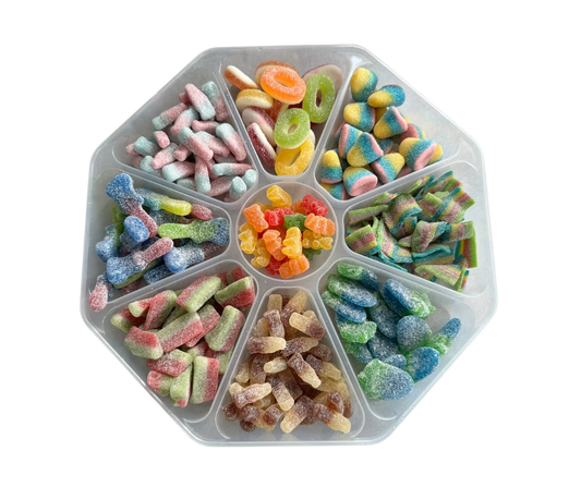 Fizzy Platter of Mixed Sweets Ready to go. image 0