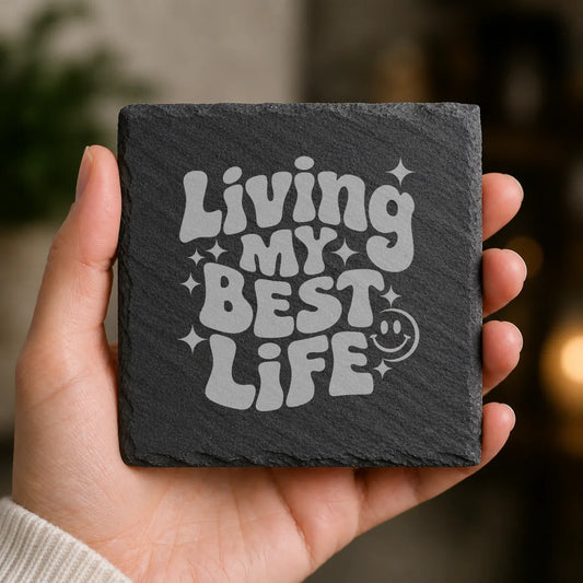 Slate Coaster Engraved 114 image 0