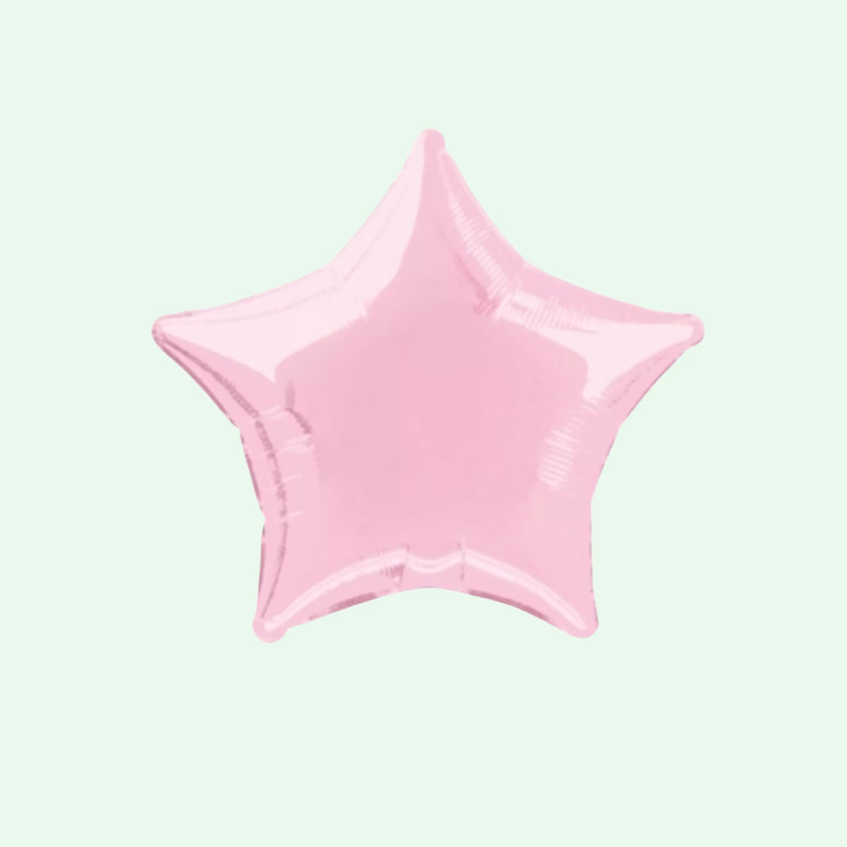 Single 20" Pastel Pink Star Shaped Foil Balloon (1) image 0