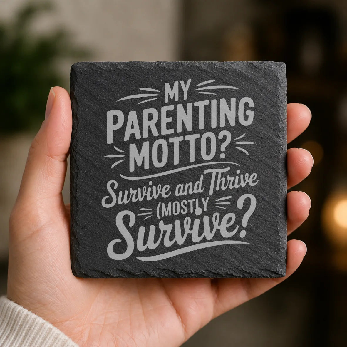 Slate Coaster Engraved 74 image 0