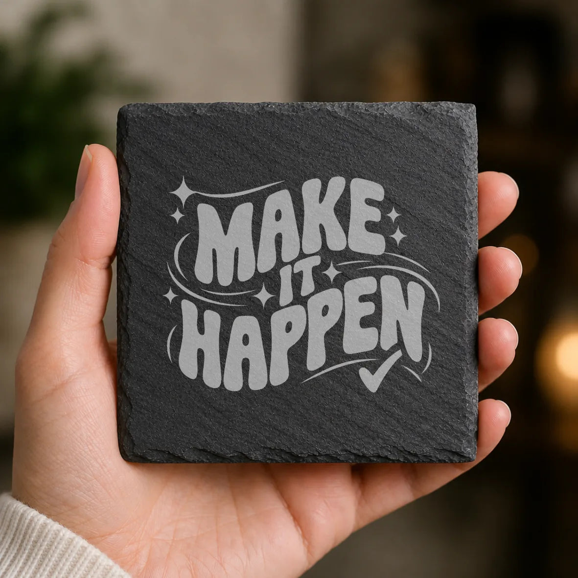 Slate Coaster Engraved 110 image 0