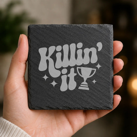 Slate Coaster Engraved 122 image 0