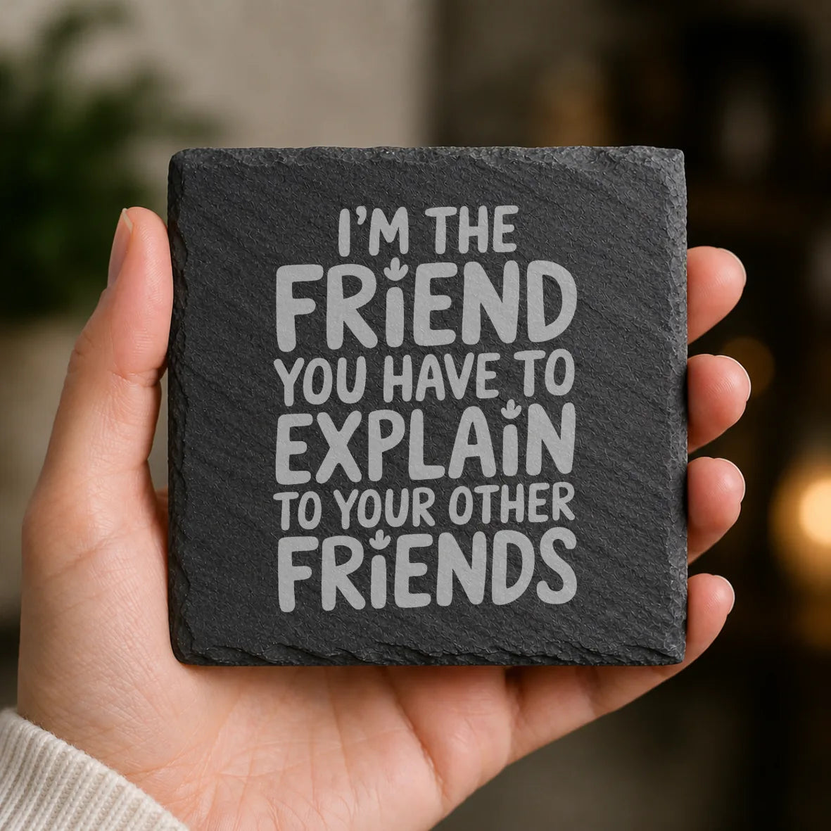 Slate Coaster Engraved 125 image 0