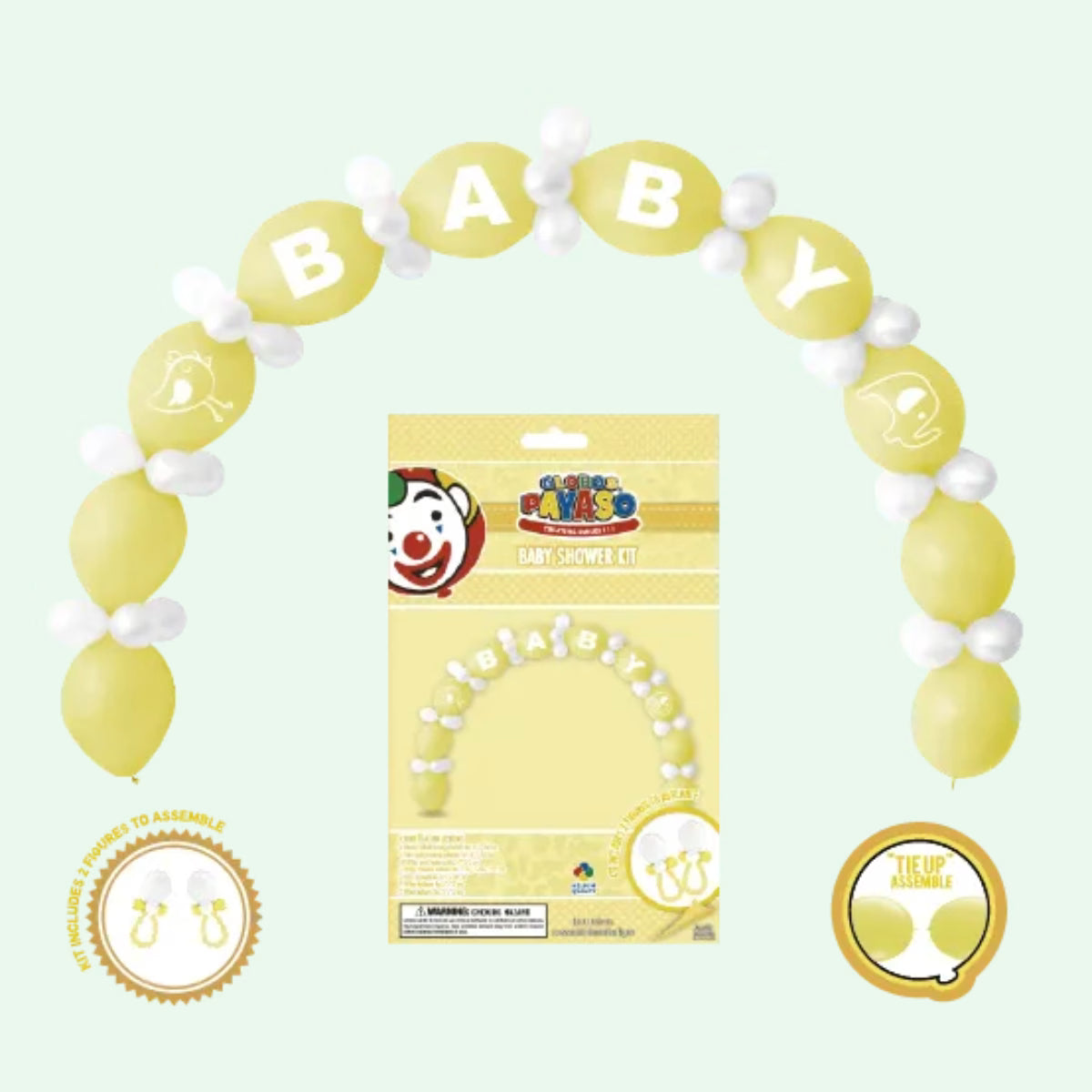 Baby Shower Kit Arch and 2 x Dummy (DIY KIT) image 0