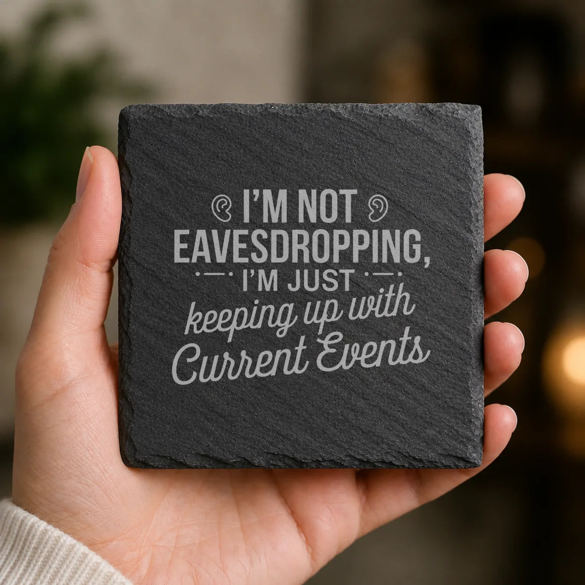 Slate Coaster Engraved 145 image 0