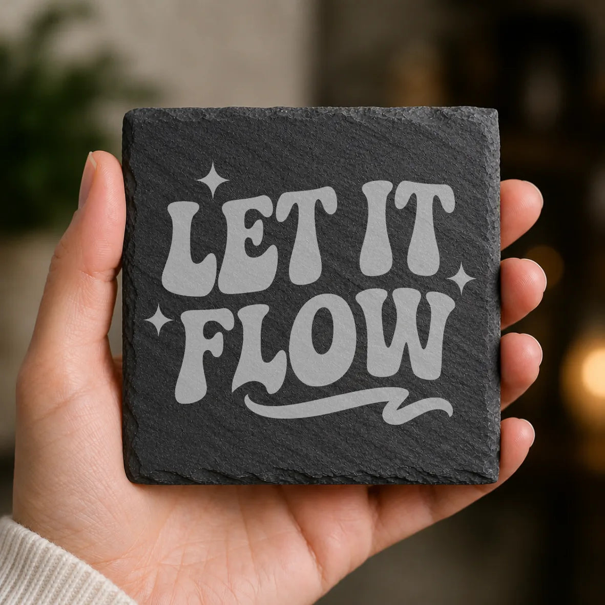 Slate Coaster Engraved 119 image 0