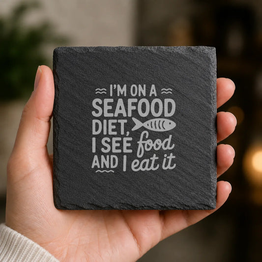 Slate Coaster Engraved 132 image 0