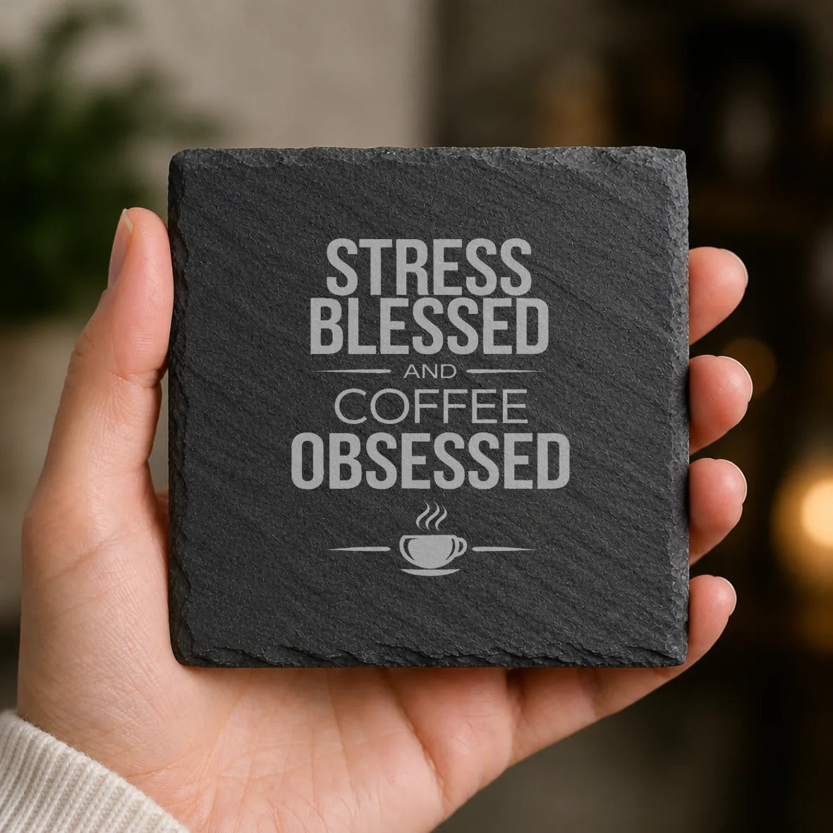 Slate Coaster Engraved 54 image 0