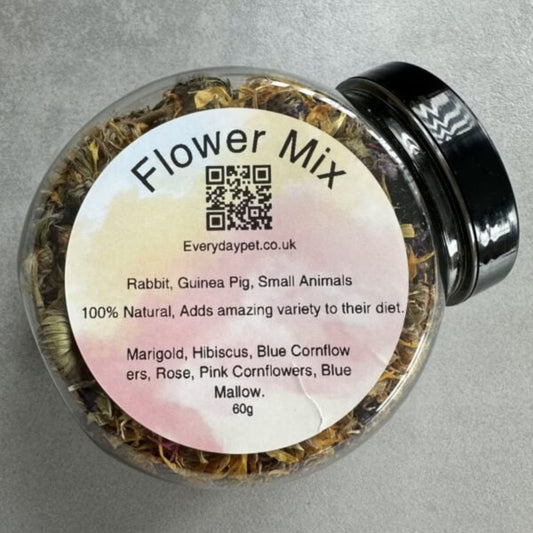 Flower Mix Small Pet Treats in a Display Jar 60g image 0