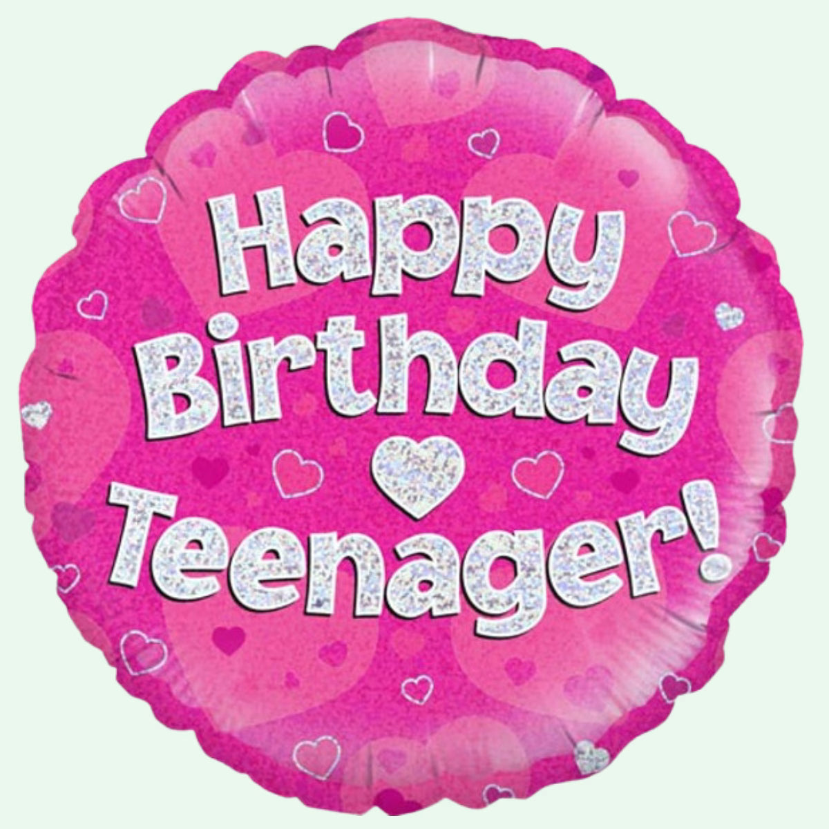 Teenager Pink Round Foil Balloon 18" Round (27) image 0