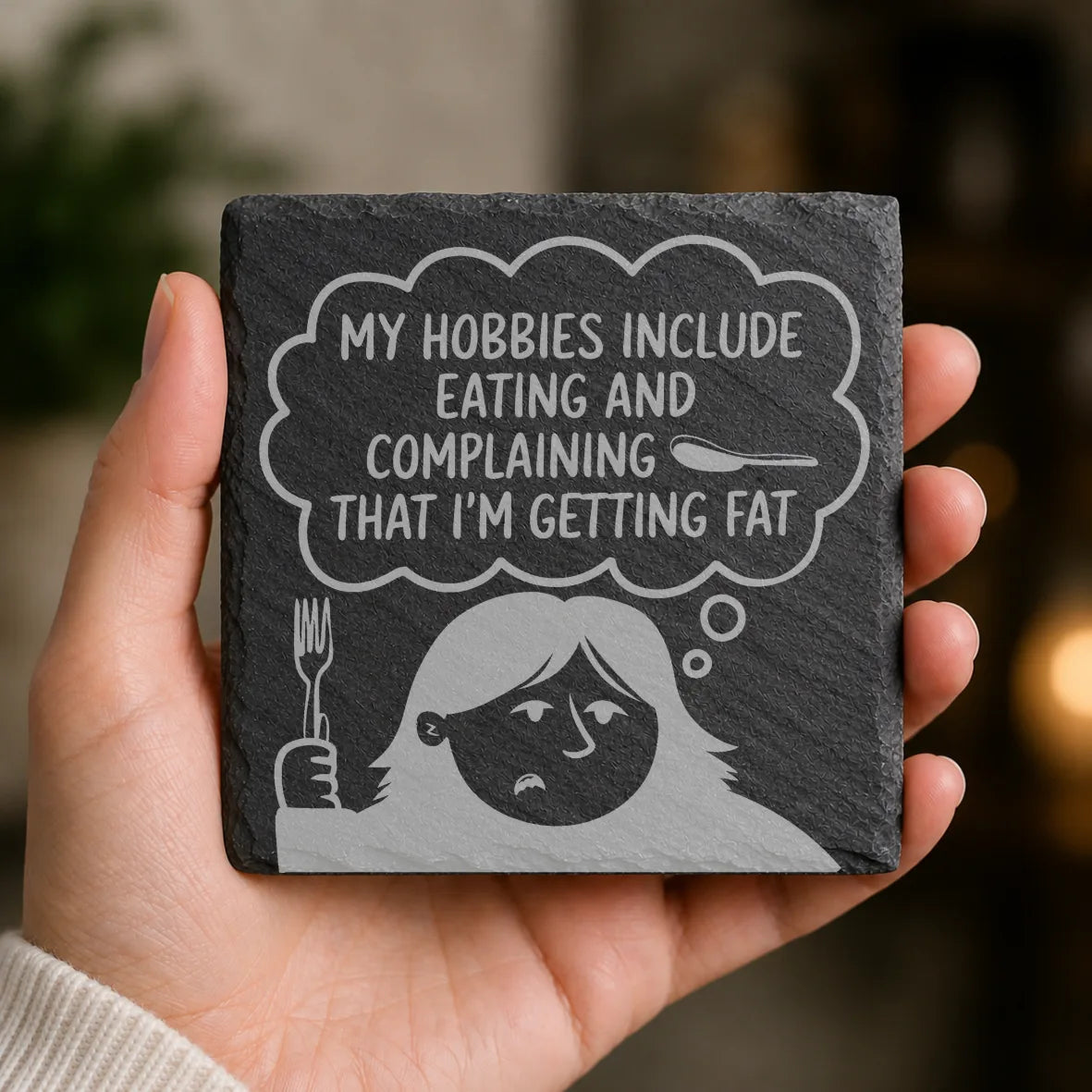Slate Coaster Engraved 92 image 0