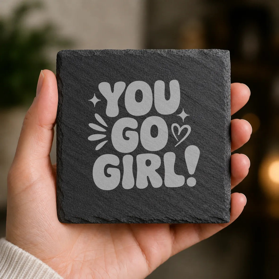 Slate Coaster Engraved 4 image 0