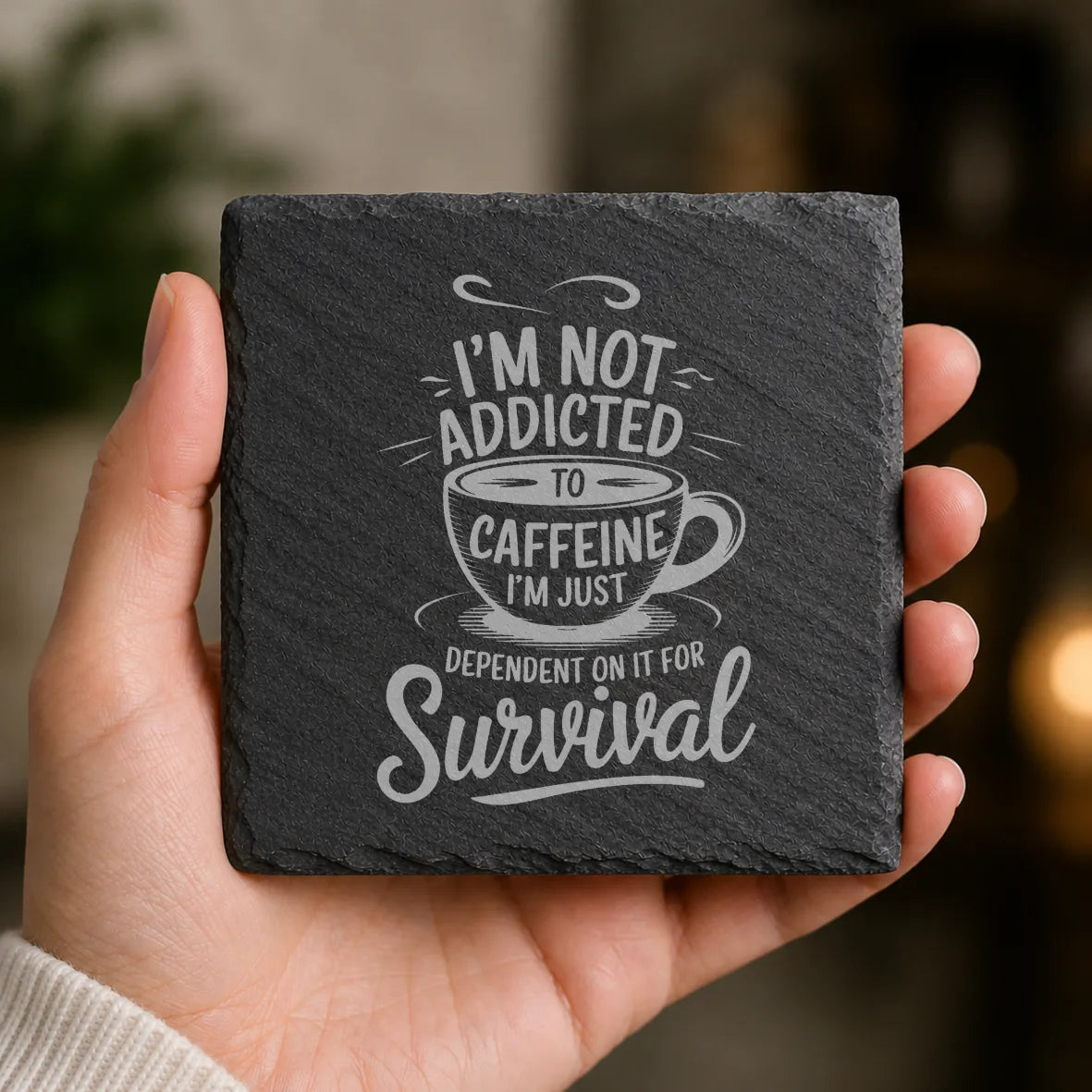 Slate Coaster Engraved 155 image 0