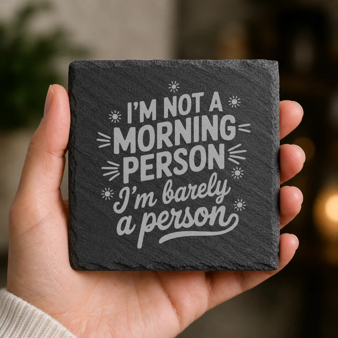 Slate Coaster Engraved 156 image 0