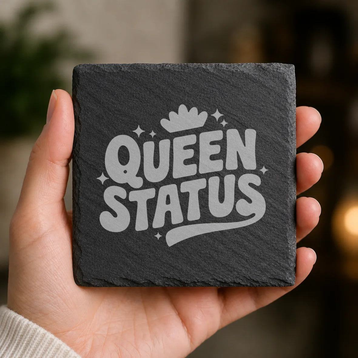 Slate Coaster Engraved 19 image 0