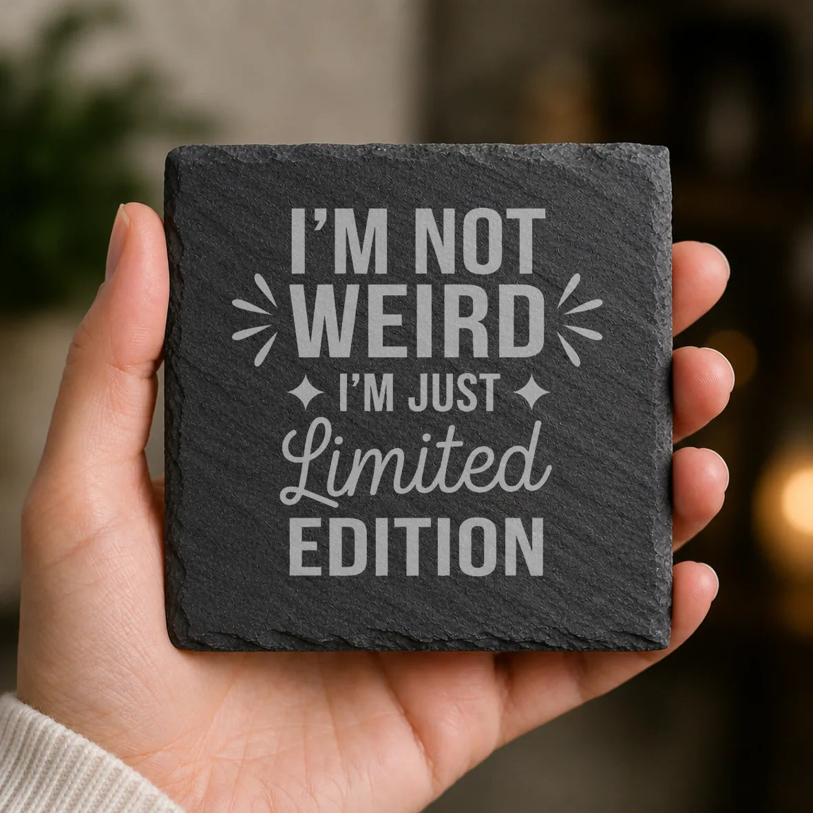 Slate Coaster Engraved 136 image 0