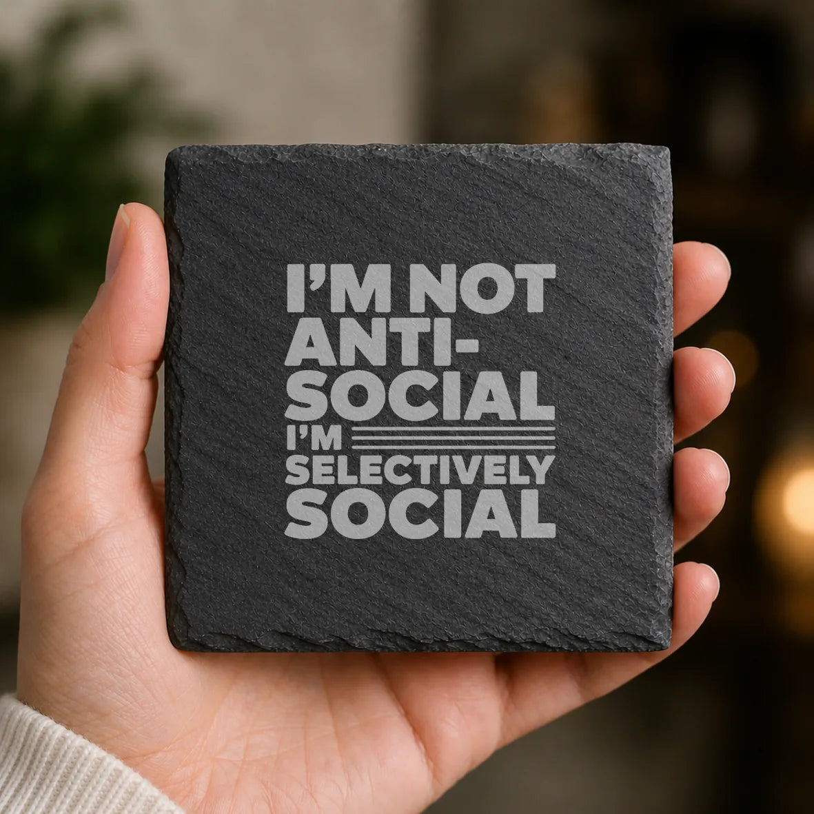 Slate Coaster Engraved 153 image 0