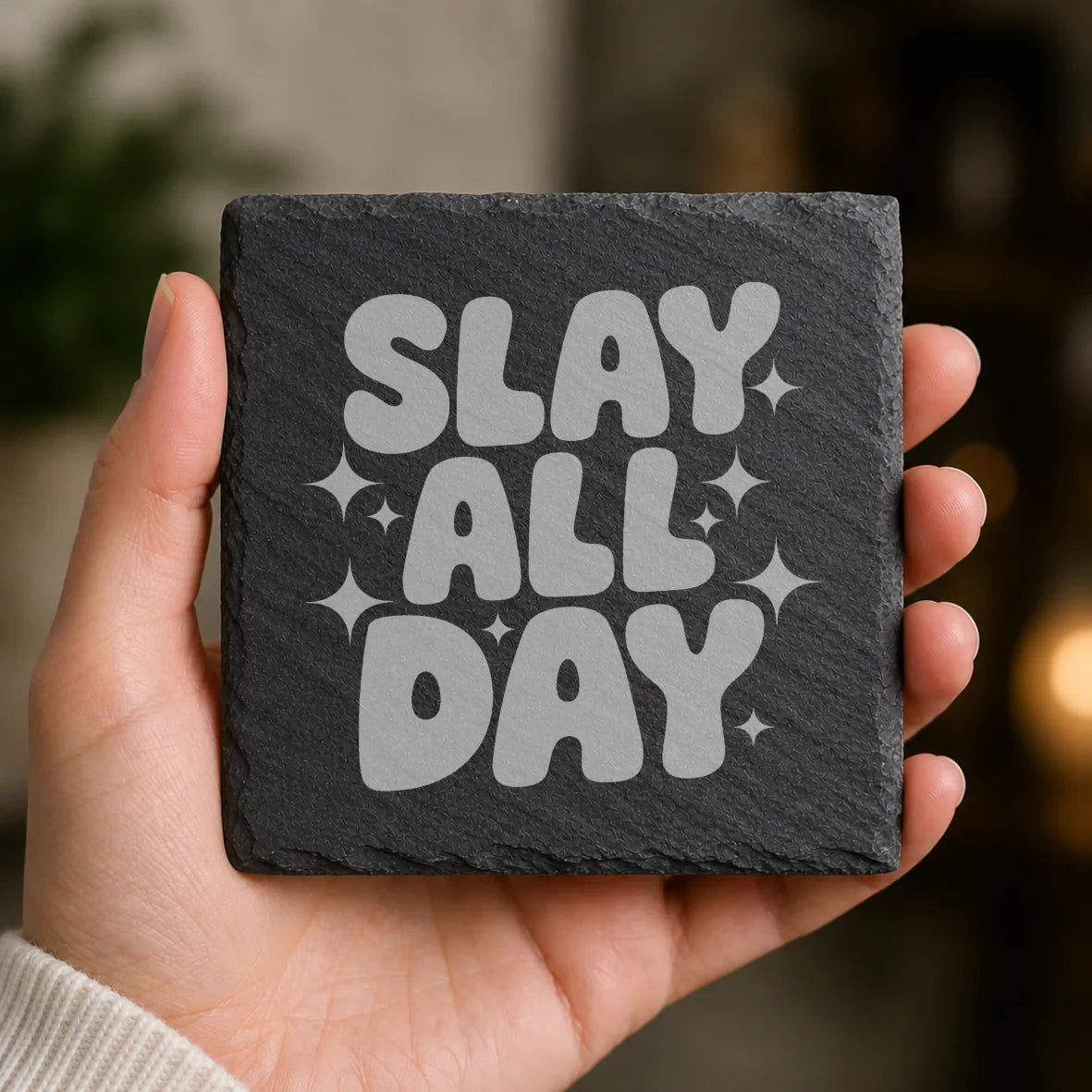 Slate Coaster Engraved 34 image 0