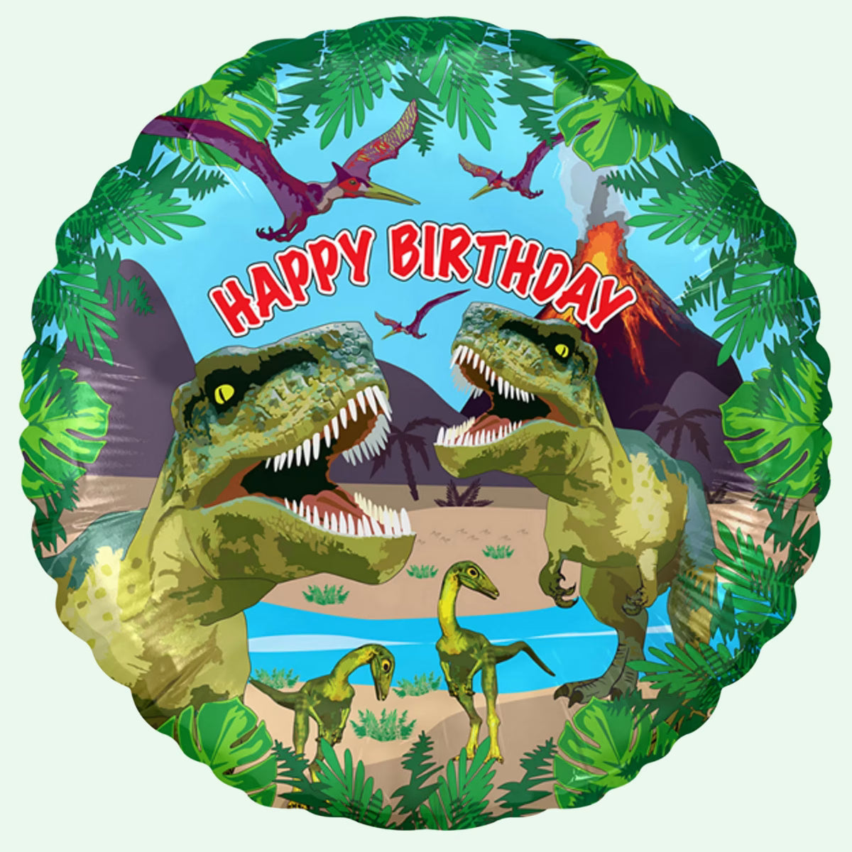 Jurassic Dinosaur Birthday 18" Foil Balloon (64) image 0