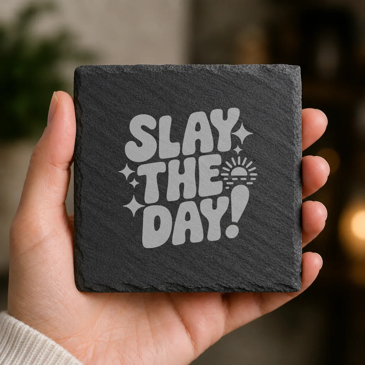 Slate Coaster Engraved 35 image 0