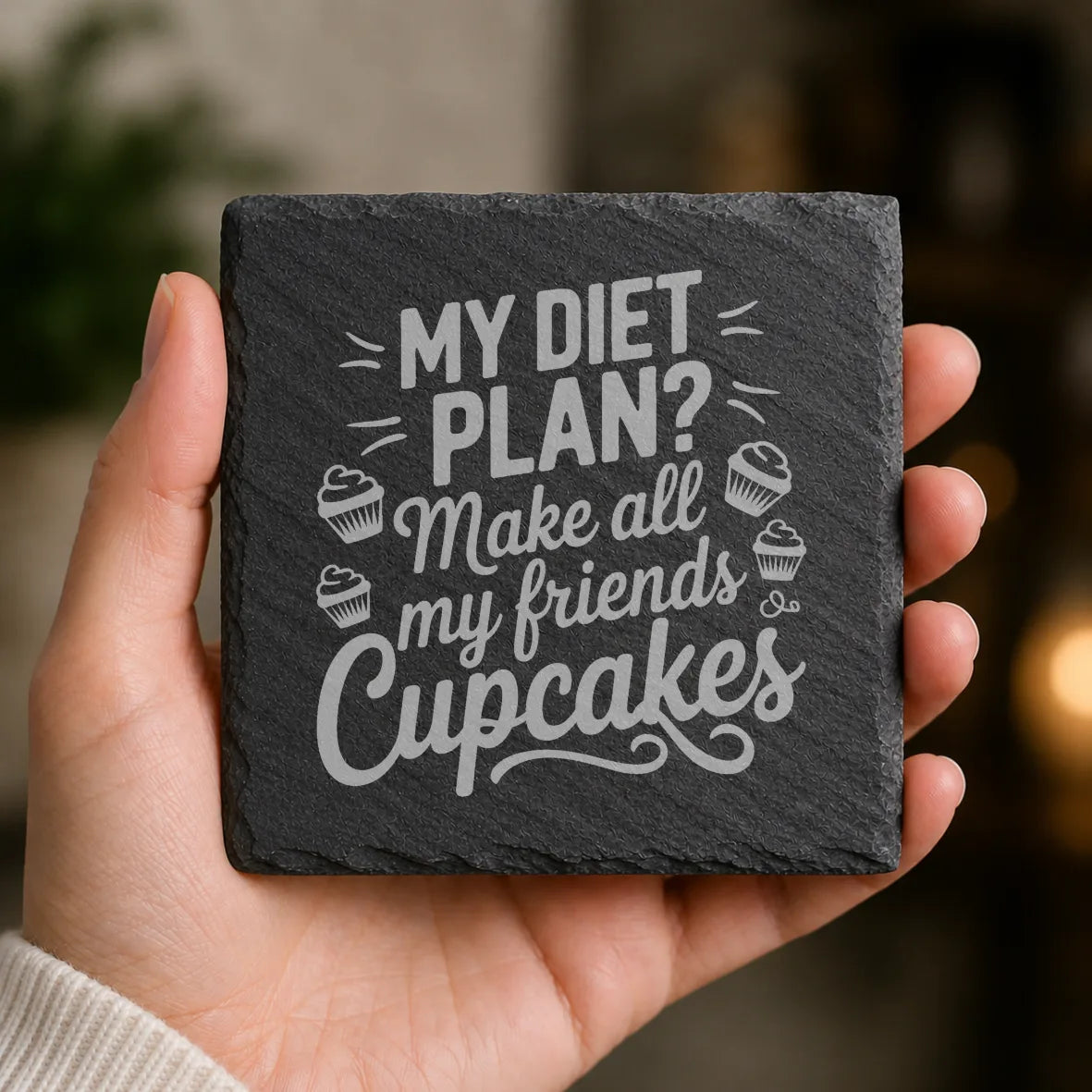 Slate Coaster Engraved 97 image 0