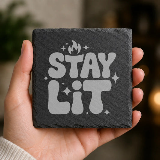 Slate Coaster Engraved 47 image 0