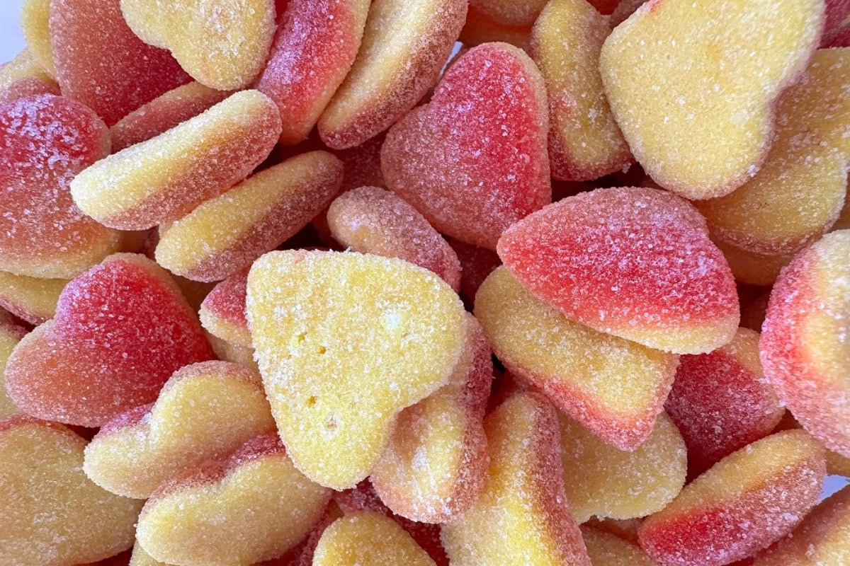 Fizzy Peach Hearts 200g image 0