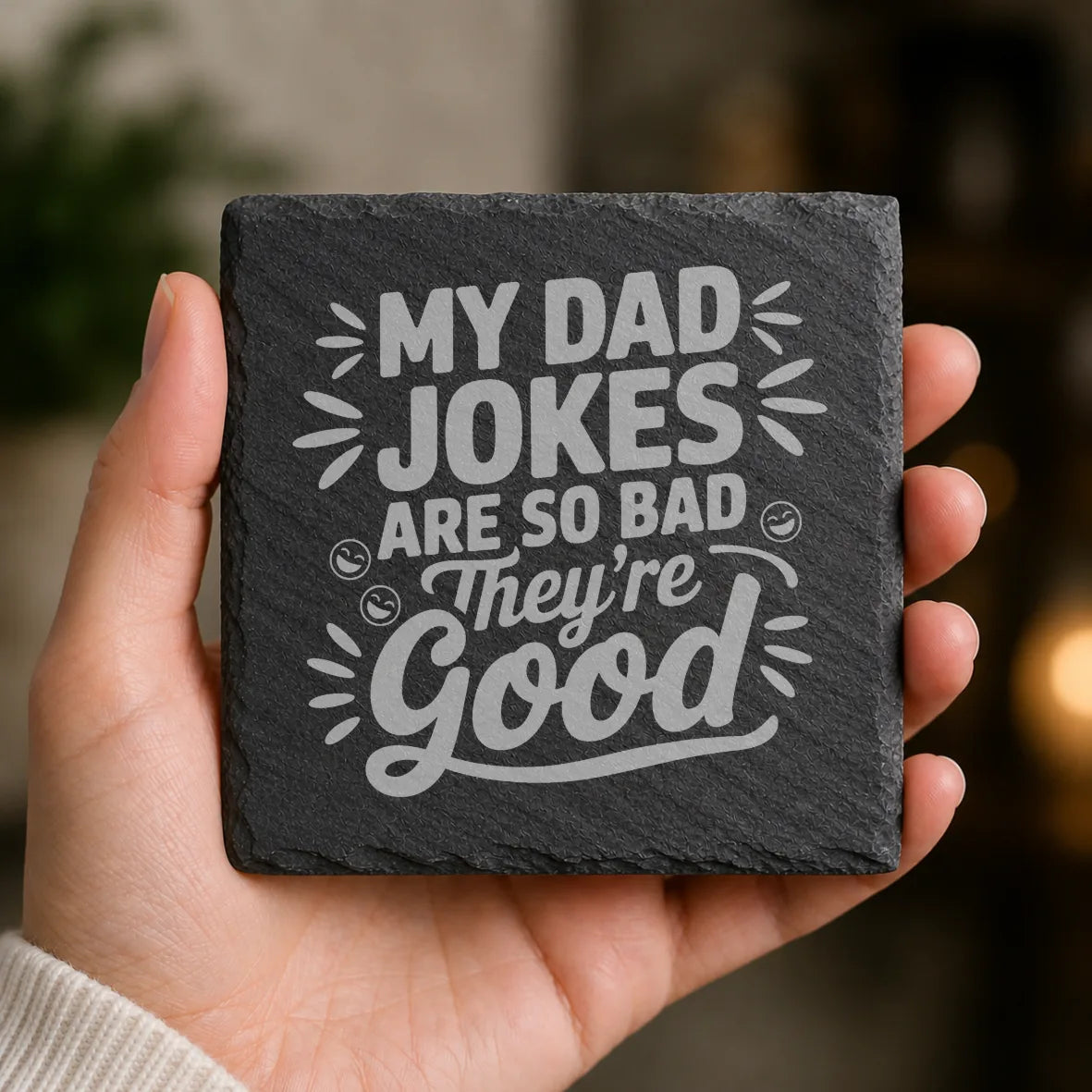 Slate Coaster Engraved 100 image 0