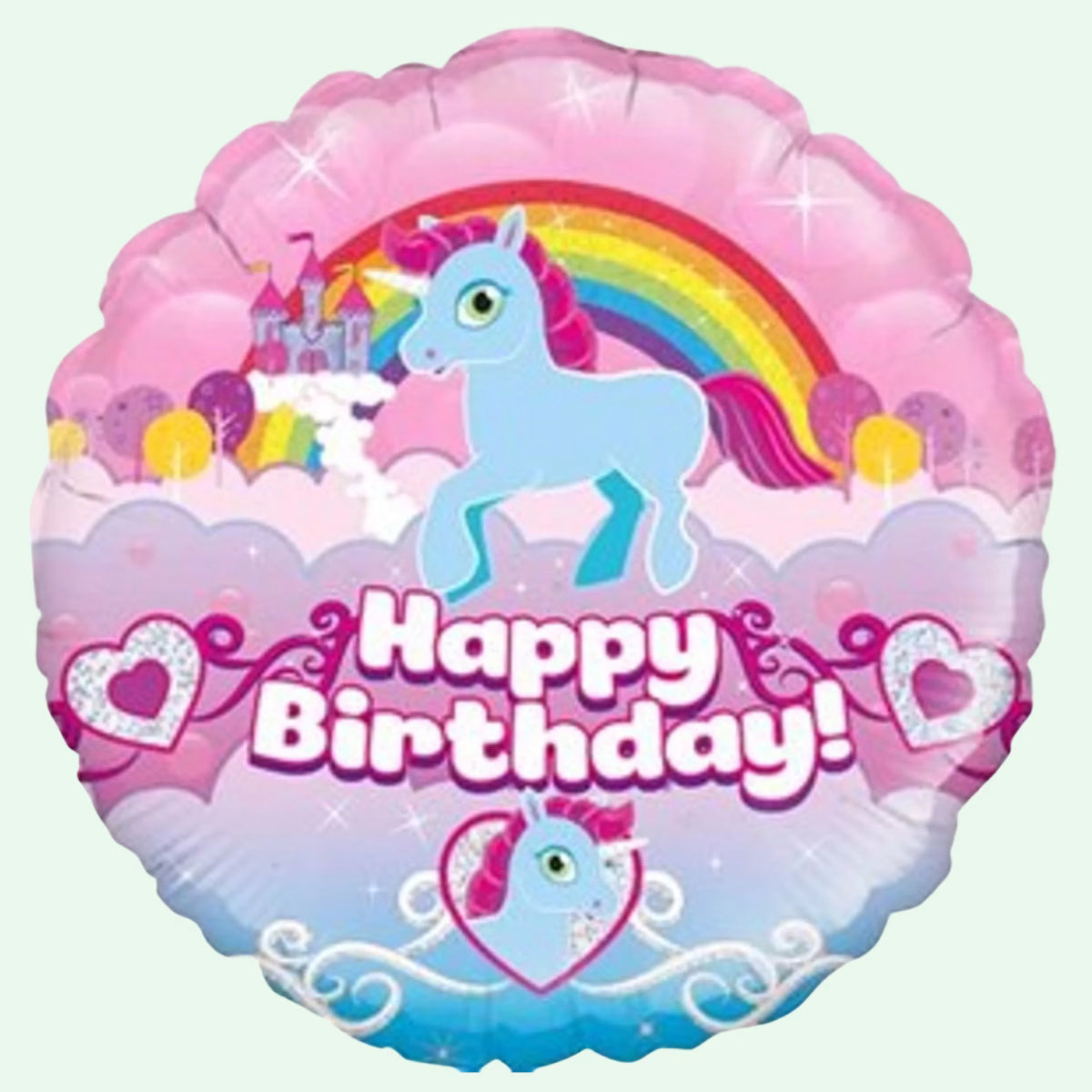 Unicorn Rainbow Birthday 18" Foil Balloon (61) image 0
