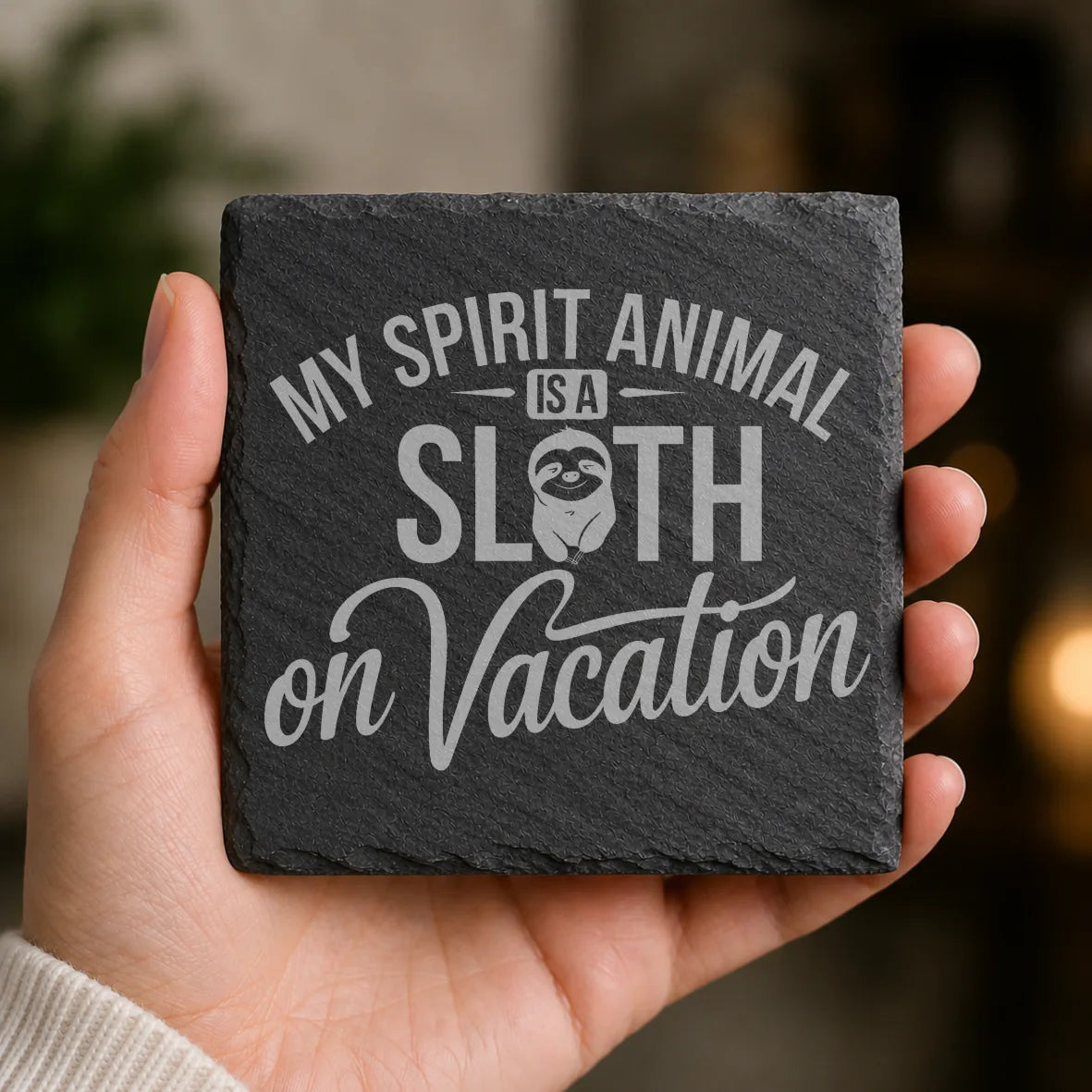 Slate Coaster Engraved 66 image 0