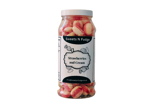Strawberry and Cream Sweets in a Jar image 0