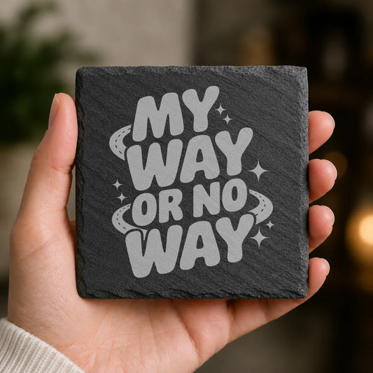 Slate Coaster Engraved 61 image 0