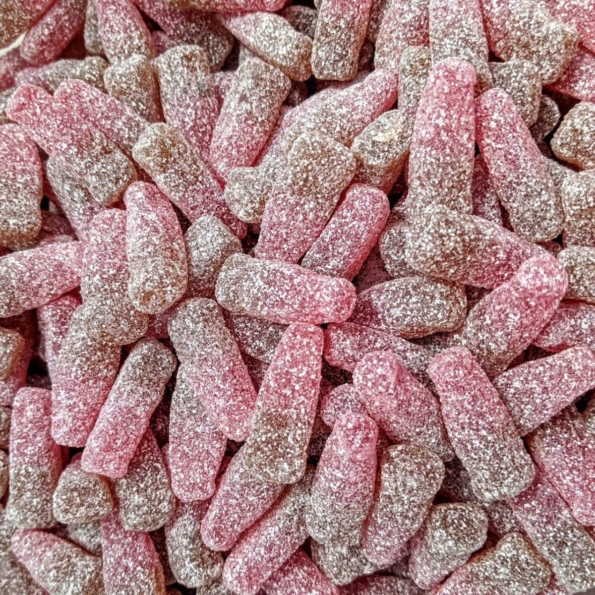 Vegan Fizzy Cherry Cola Bottles 200g image 0