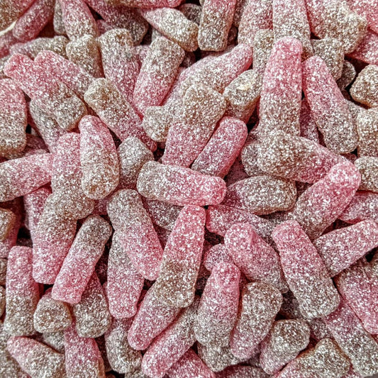 Vegan Fizzy Cherry Cola Bottles 200g image 0