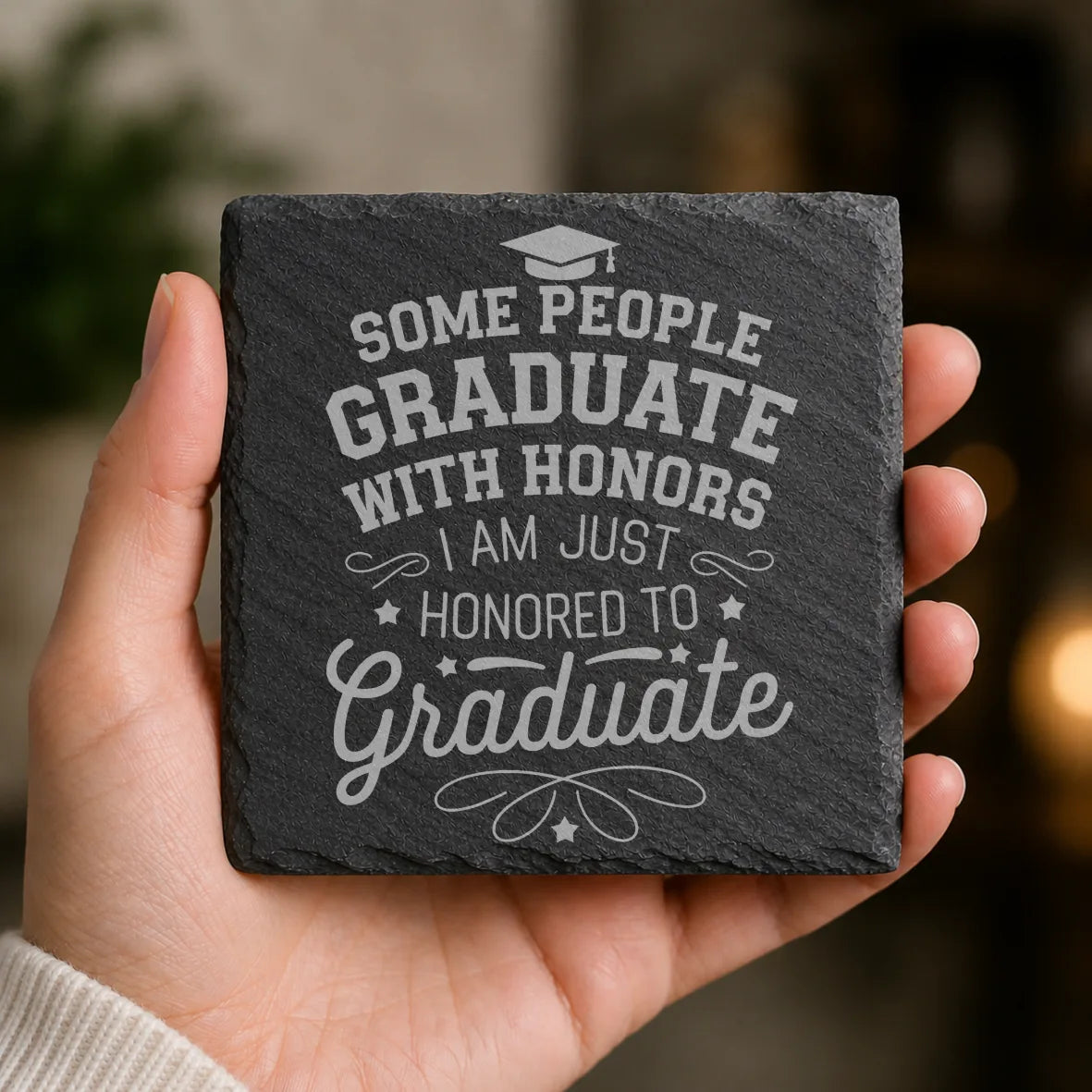 Slate Coaster Engraved 41 image 0