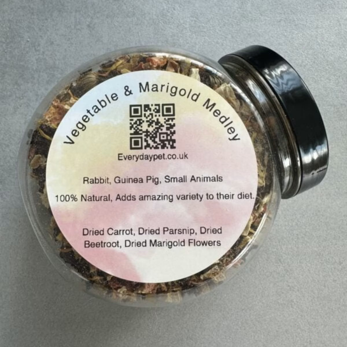 Vegetable & Marigold Medley Small Pet Treats in a Jar 100g image 0