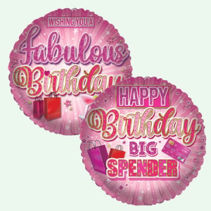 18 inch Fabulous Birthday Celebration Foil Balloon (1 Balloon double Sided Print) (48)