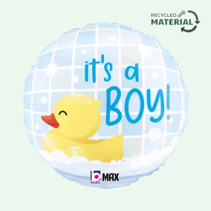 Grabo Foil Balloon Blue It's A Boy Rubber Duck 18" (16)