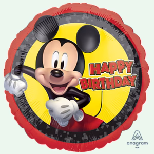 Mickey Mouse Happy Birthday 18" Round Foil Balloon (81)