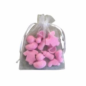 Baby Shower Wax Melts Organza bag Mixed Girl Melts x 10 (Choose Scent)